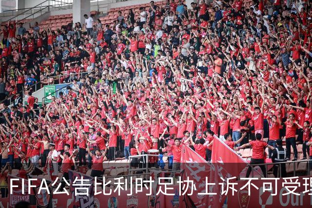 FIFA公告比利时足协上诉不可受理 理由是非程序当事方